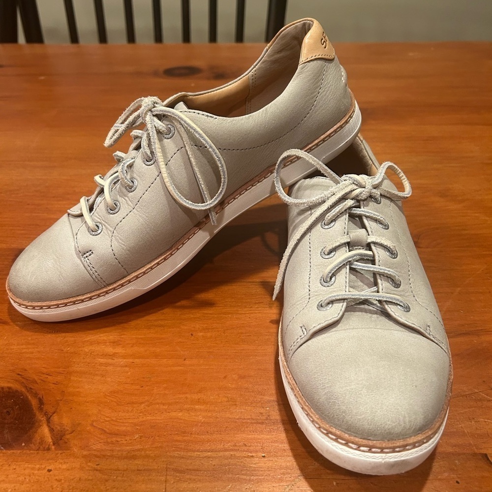 SPERRY  'Gold Cup Cruz' Cap Toe Sneaker 9 Lace Up Women's Shoe  Leather Grey